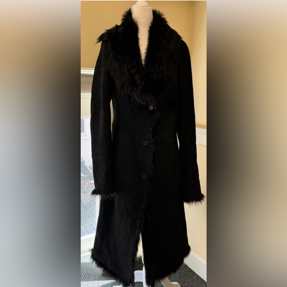 Andrew Marc NY Black Sherling Coat